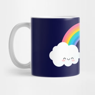 Rainbow Clouds and Star Mug